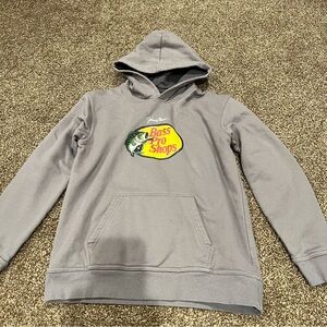 Bass Pro Shops girls xl grey hoodie